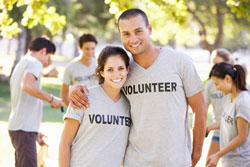 group of volunteers for nonprofit