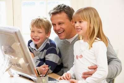 dad and kids online cyber security for children