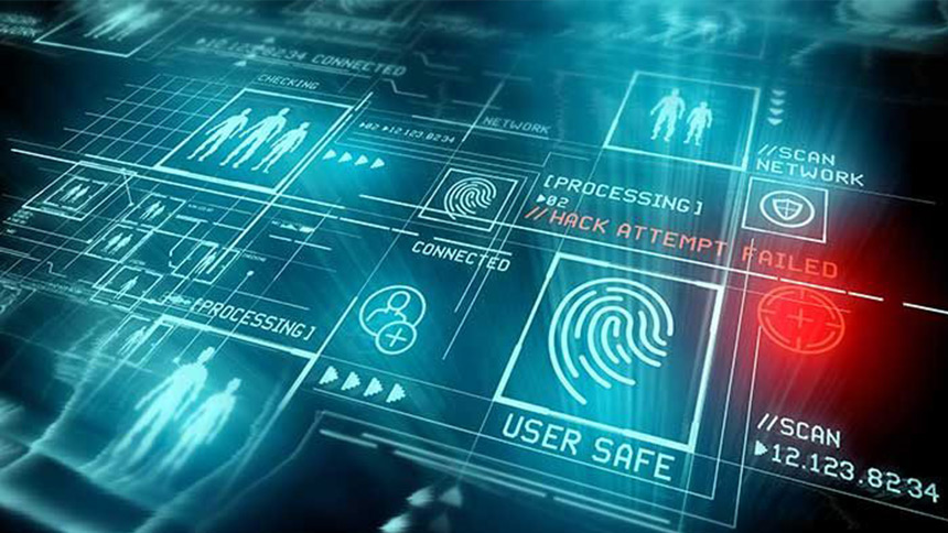 Many technical icons symbolizing personally identifiable information.