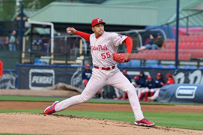 A baseball pitcher for the Fightin' Phils.