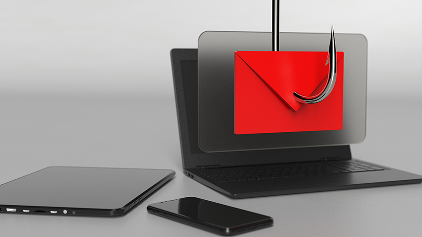Phishing scams through computers and other electronic devices.