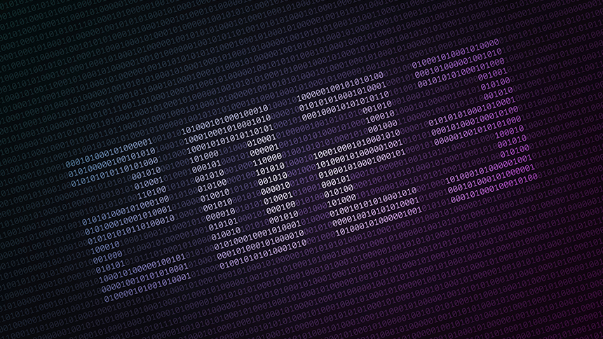 The numbers 2-0-2-3 to signify cybercrime risks.