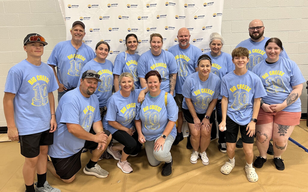 Diamond Credit Union volunteers at the United Way of Berks County's Big Cheese event.